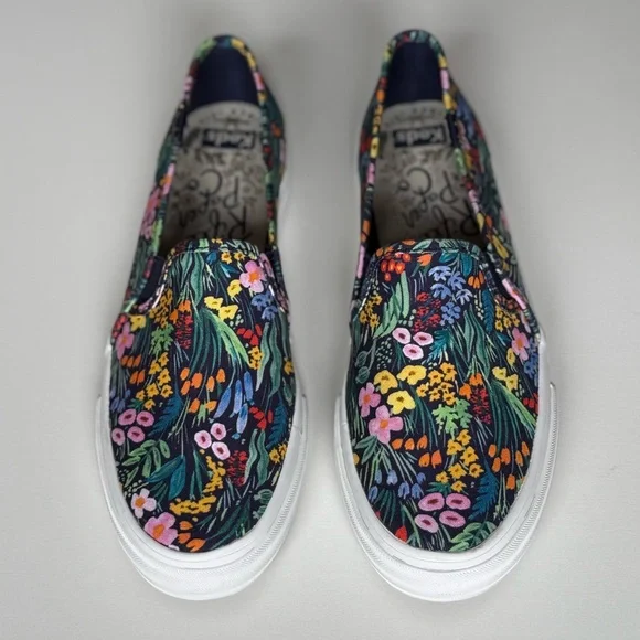 Keds x Rifle Paper Co. Womens Double Decker Garden Party Canvas Slip-On Sneakers - Picture 6 of 16